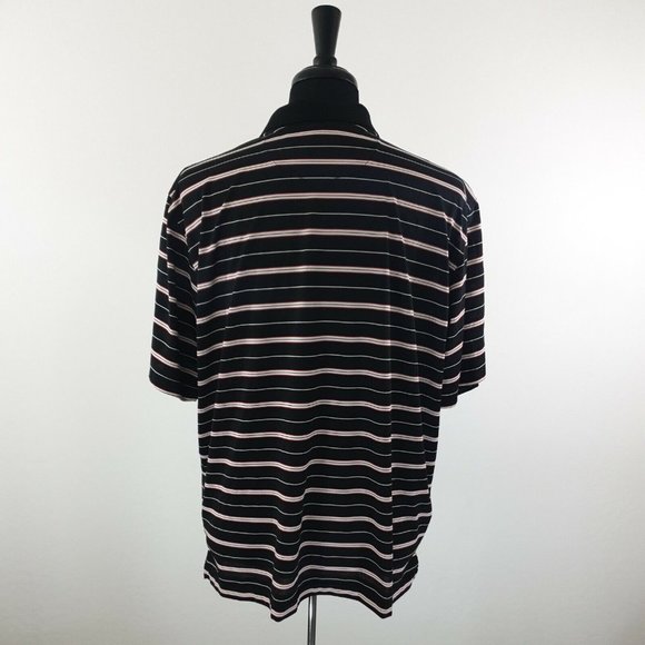 George Short Sleeve Shirt Mens XL 46-48 Golf Athletic Casual Black Red White - Picture 5 of 10